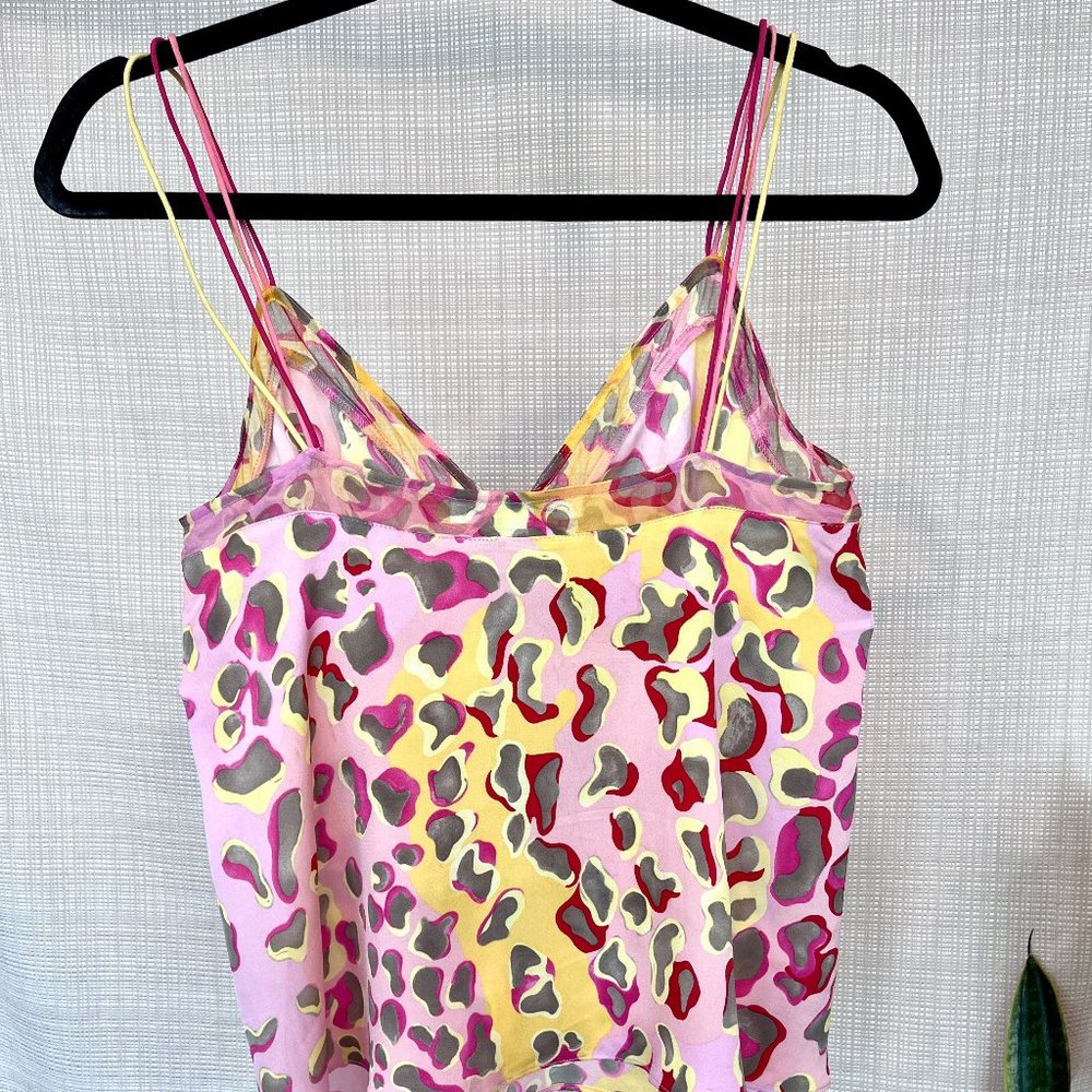 Vintage Babydoll Lace Trim Cami Diane von Furstenberg Silk Ladylike Femi… - Picture 8 of 15
